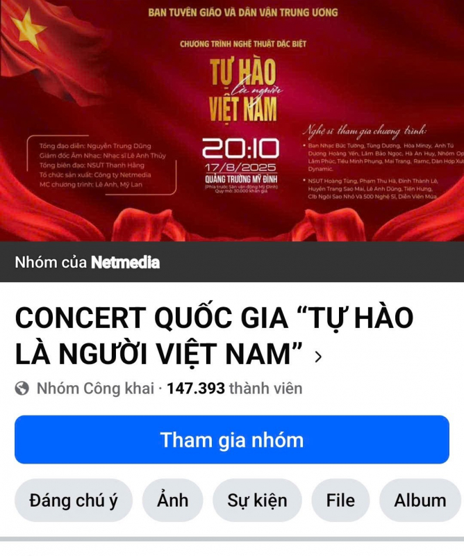 Không bán vé xem concert quốc gia “Tự hào là người Việt Nam” -0