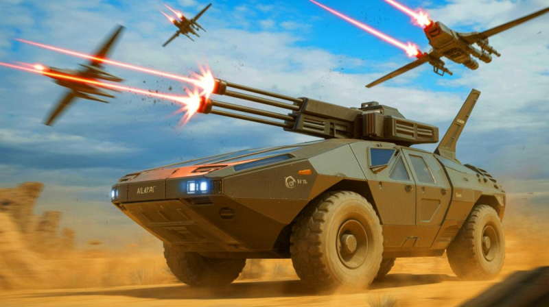 Xe tăng bắn “đạn” laser -0