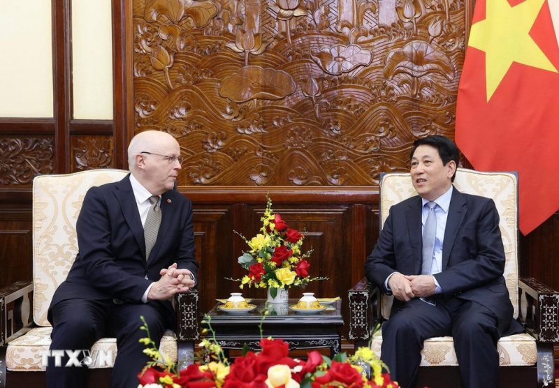 Chủ tịch nước Lương Cường tiếp Đại sứ Phần Lan đến chào từ biệt -0