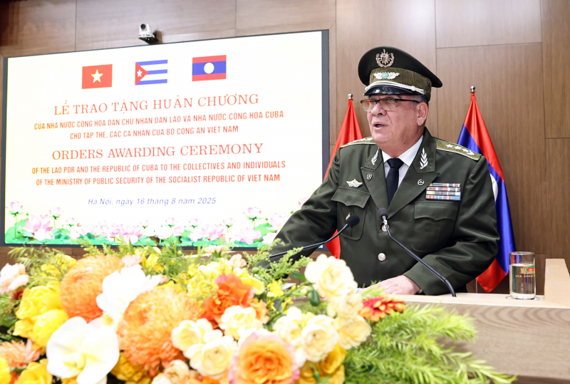 Dấu ấn quan hệ đặc biệt Việt Nam – Lào – Cuba trong ngày hội truyền thống CAND -0