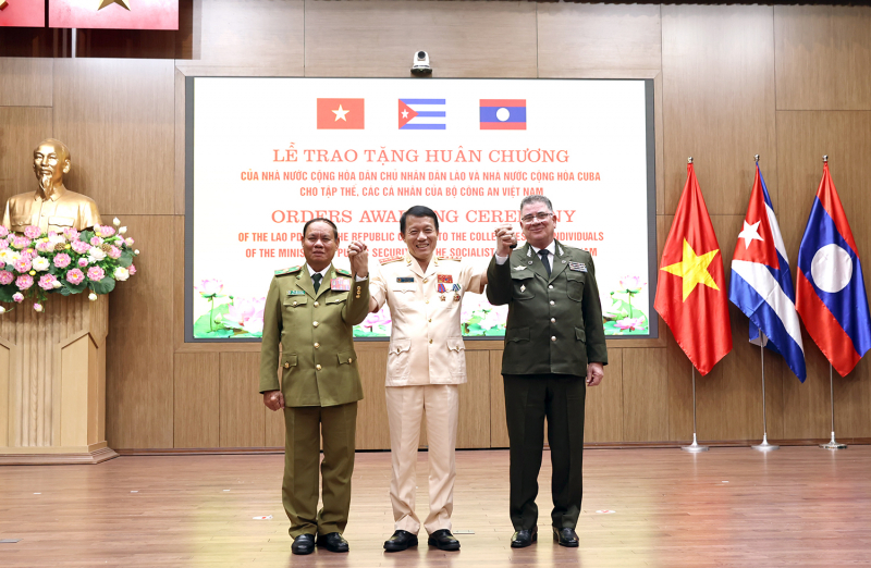 Dấu ấn quan hệ đặc biệt Việt Nam – Lào – Cuba trong ngày hội truyền thống CAND -0