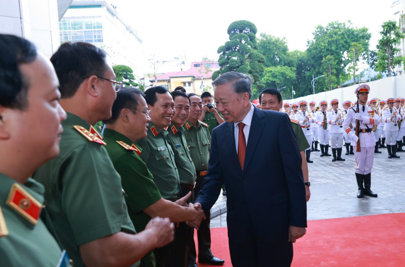 Tổng Bí thư Tô Lâm dự, cắt băng khánh thành Trụ sở Bộ Công an -0