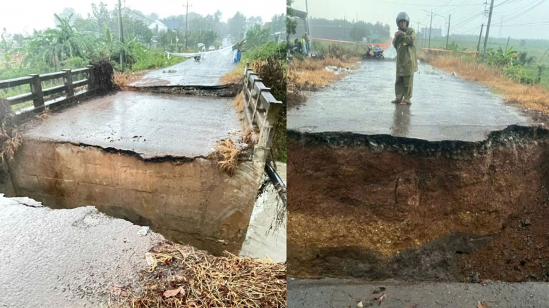 Cầu sập giữa mưa lũ, khẩn cấp tìm phương án cứu nguy -0