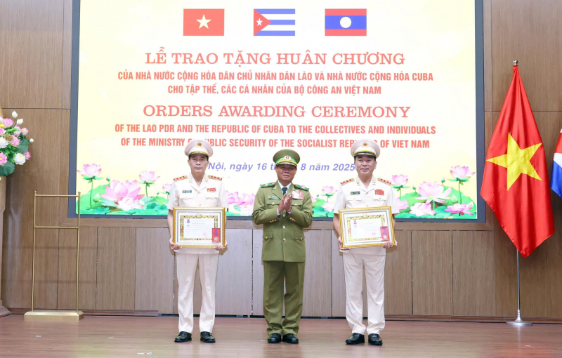 Dấu ấn quan hệ đặc biệt Việt Nam – Lào – Cuba trong ngày hội truyền thống CAND -0