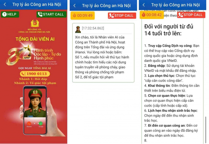 Công an Hà Nội ra mắt 4 sản phẩm công nghệ phục vụ nhân dân -0