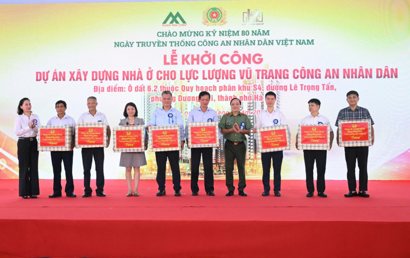 Khởi công Dự án xây dựng nhà ở cho lực lượng vũ trang CAND tại phường Dương Nội -0