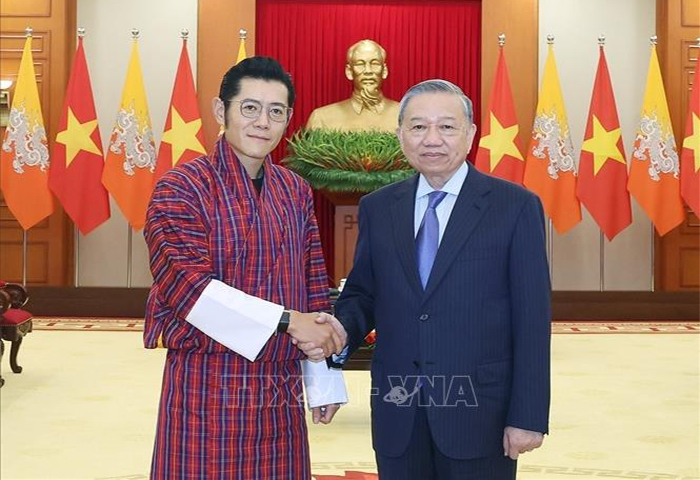 Tổng Bí thư Tô Lâm tiếp Quốc vương Bhutan -0