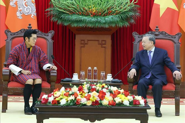 Tổng Bí thư Tô Lâm tiếp Quốc vương Bhutan -0