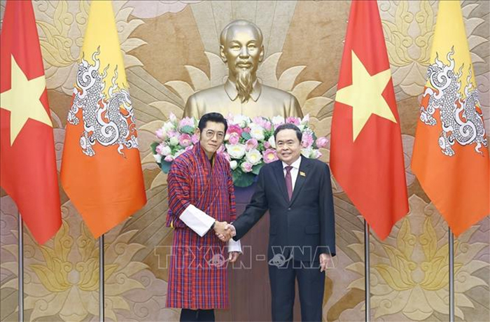 Chủ tịch Quốc hội Trần Thanh Mẫn hội kiến Quốc vương Bhutan -0