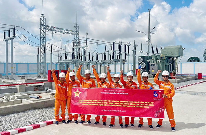 Tổng công ty Điện lực miền Nam hoàn thành 2 công trình trọng điểm chào mừng 80 năm Quốc khánh 2/9 -0