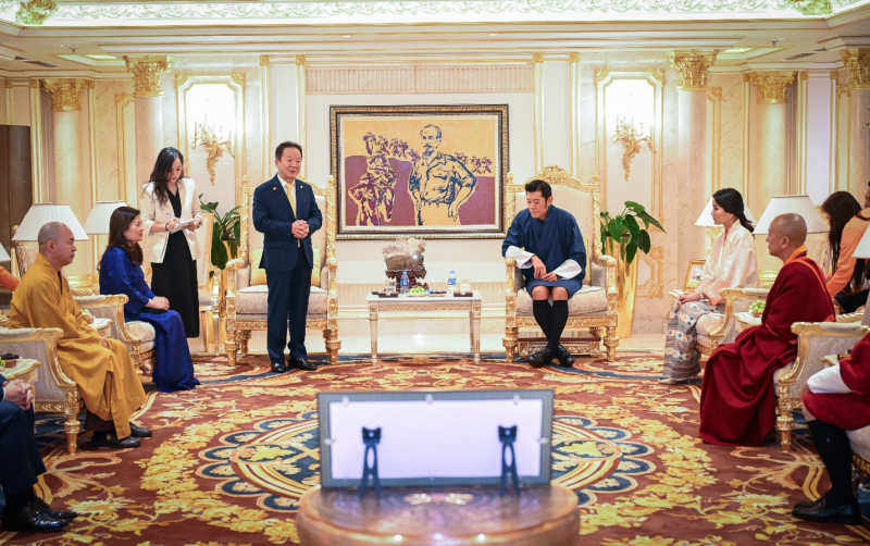 Quốc vương Bhutan và Hoàng hậu tới thăm Tập đoàn T&T Group -0