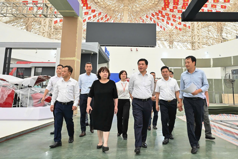 Triển lãm thành tựu ngành Công Thương hoàn thiện những khâu cuối cùng -0