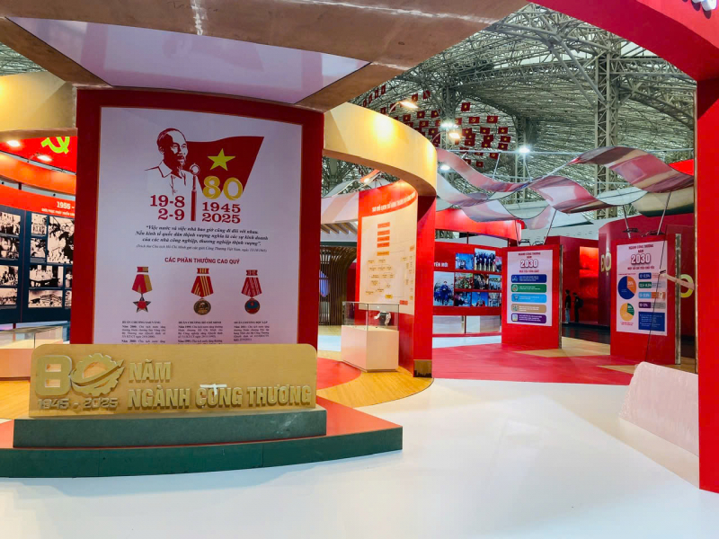 Triển lãm thành tựu ngành Công Thương hoàn thiện những khâu cuối cùng -1
