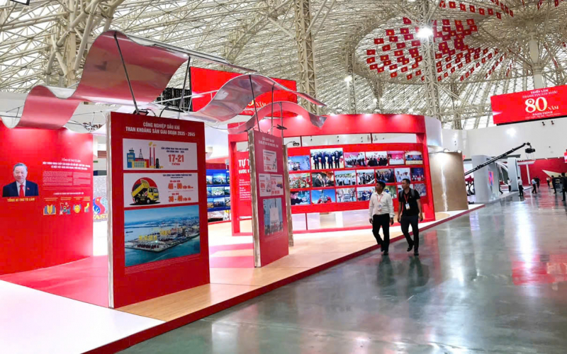 Triển lãm thành tựu ngành Công Thương hoàn thiện những khâu cuối cùng -4