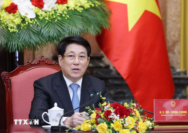 Chủ tịch nước tiếp Trưởng Ban Thanh niên Đảng Dân chủ tự do Nhật Bản -0