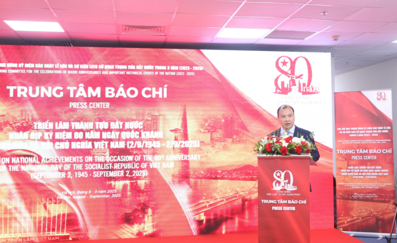 Ra mắt Trung tâm báo chí Triển lãm 80 năm thành tựu đất nước -0