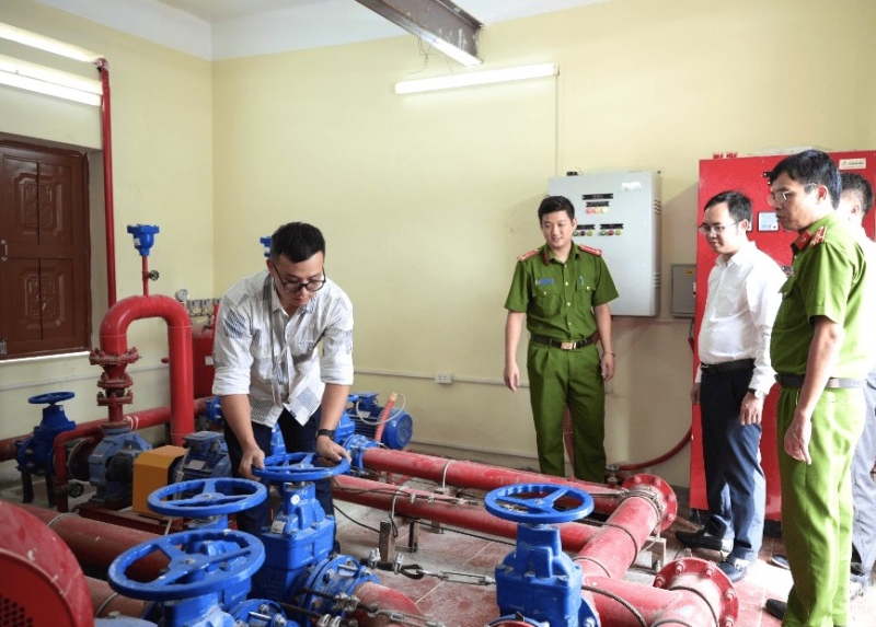 Kiểm tra công tác an toàn PCCC tại Công viên logistics Viettel Lạng Sơn -0