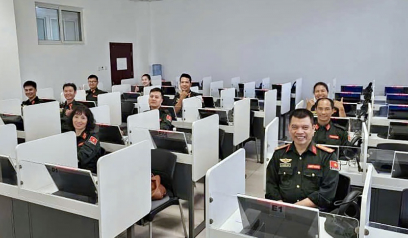 Sĩ quan công an Việt Nam xuất sắc vượt qua kỳ thi sát hạch năng lực gìn giữ hoà bình LHQ tại Trung Quốc -0