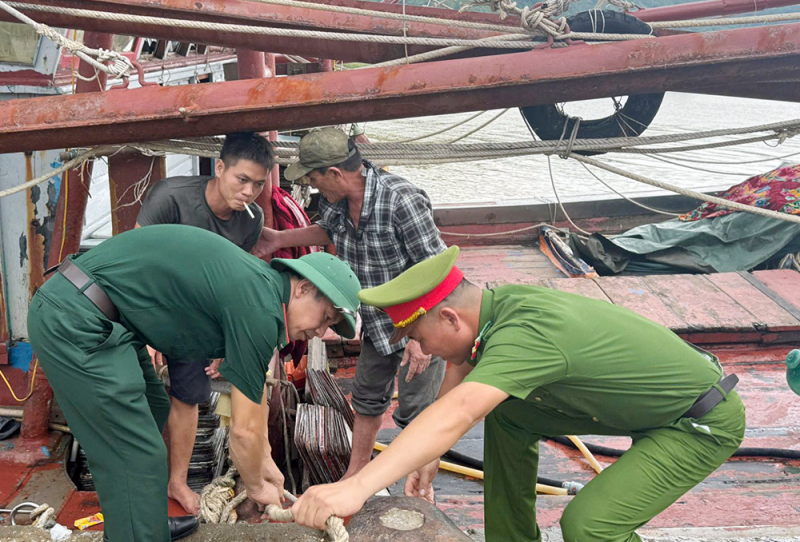 Công an Thanh Hóa chủ động phòng, chống cơn bão số 5 -0