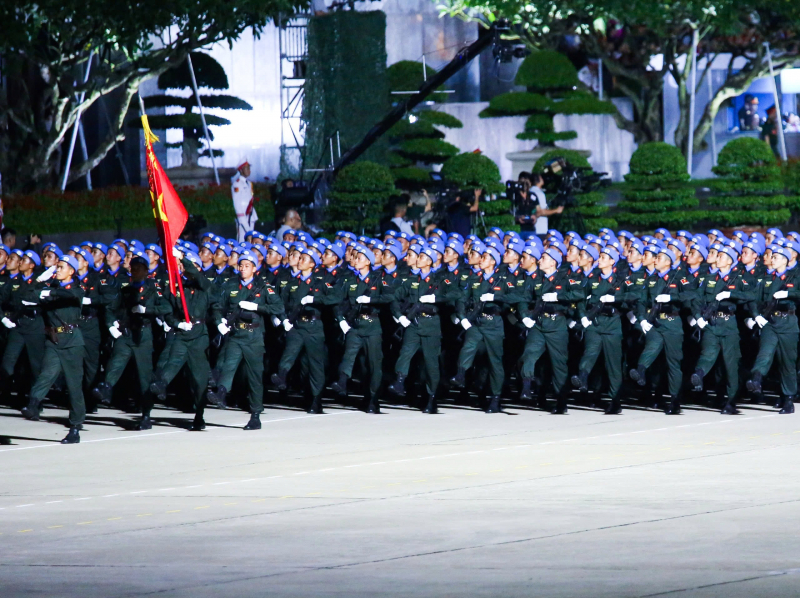 Tổng hợp luyện lần thứ 2 lực lượng diễu binh, diễu hành A80 -0