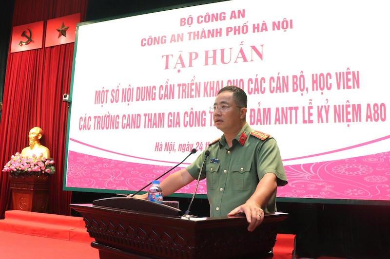 Hơn 1700 học viên từ các trường CAND tham dự buổi tập huấn công tác bảo đảm ANTT Lễ kỷ niệm A80 -0