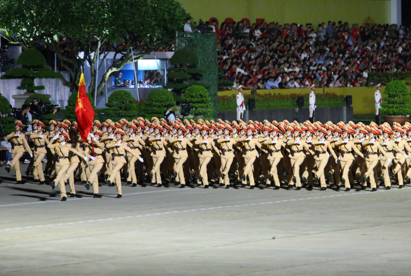 Tổng hợp luyện lần thứ 2 lực lượng diễu binh, diễu hành A80 -0