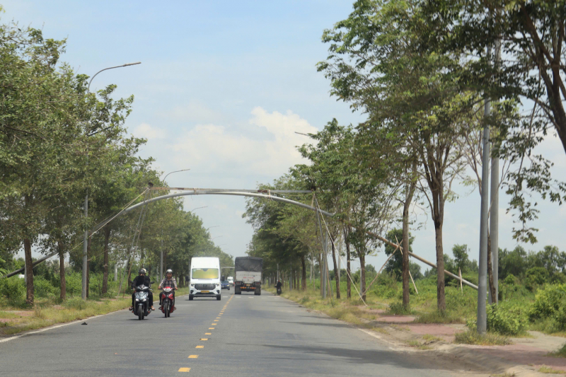 Cận cảnh tuyến đường số 1 bị thanh tra lại ở Trà Vinh (cũ) -1