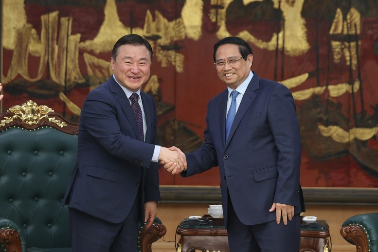 Thủ tướng Phạm Minh Chính tiếp Tổng Giám đốc điều hành Samsung điện tử -0