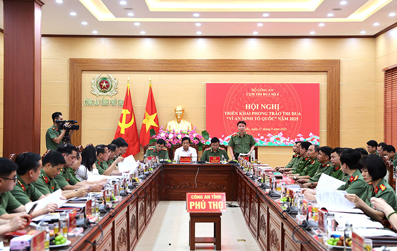 Hội nghị triển khai phong trào thi đua “Vì an ninh Tổ quốc” năm 2025 Cụm thi đua số 4, Bộ Công an -0