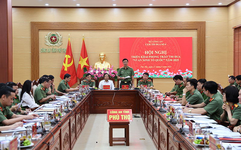 Hội nghị triển khai phong trào thi đua “Vì an ninh Tổ quốc” năm 2025 Cụm thi đua số 4, Bộ Công an -0