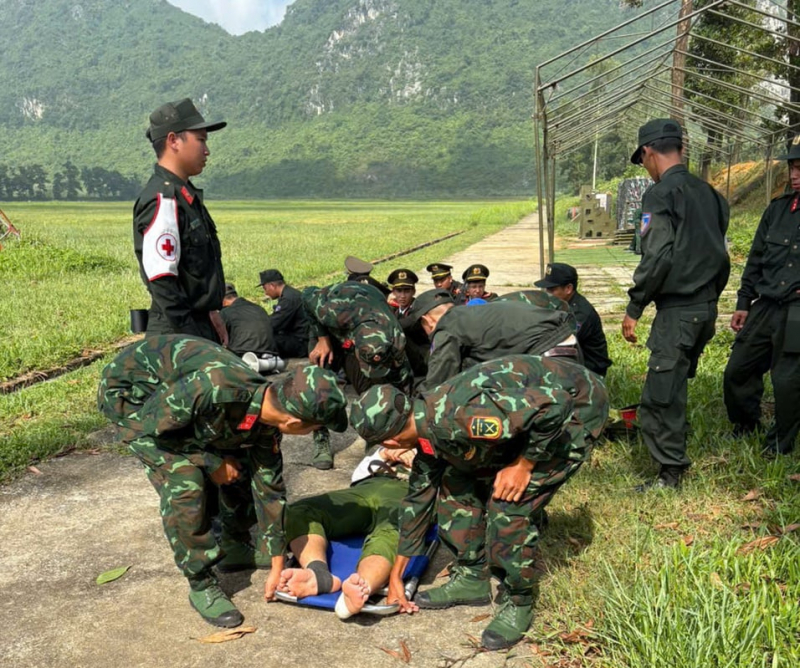 “Vượt nắng, thắng mưa”, đảm bảo an toàn cho chiến sĩ tham gia Đại lễ 2/9 -0