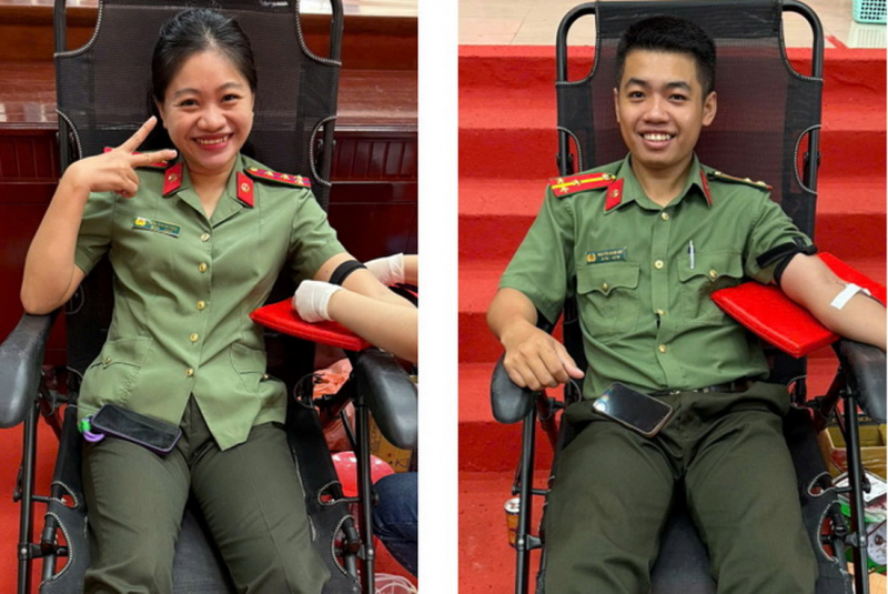 600 CBCS Công an tỉnh Khánh Hòa tham gia chiến dịch “Mỗi giọt máu hồng – Một tấm lòng” -0