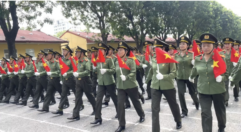 Quyết tâm tập luyện để Lễ kỷ niệm 80 năm Cách mạng tháng Tám và Quốc khánh 2/9 thêm nhiều dấu ấn -0