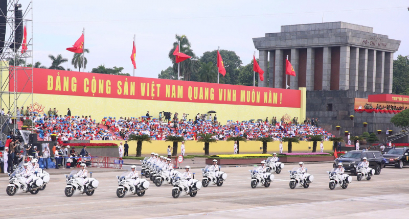 Cận cảnh các khối diễu binh hùng hậu của lực lượng CAND tại Lễ tổng duyệt A80 -0