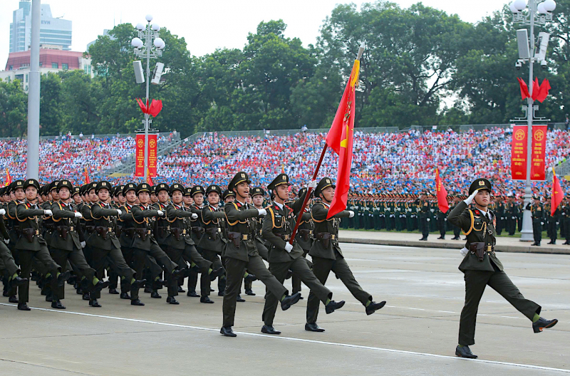 Cận cảnh các khối diễu binh hùng hậu của lực lượng CAND tại Lễ tổng duyệt A80 -0