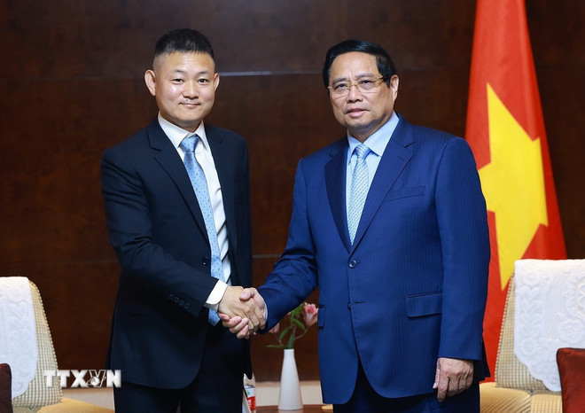 Thủ tướng Phạm Minh Chính làm việc với các Tập đoàn hàng đầu của Trung Quốc -0