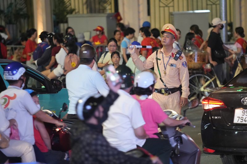 Phân luồng giao thông, phục vụ Lễ diễu binh, diễu hành A80 -0