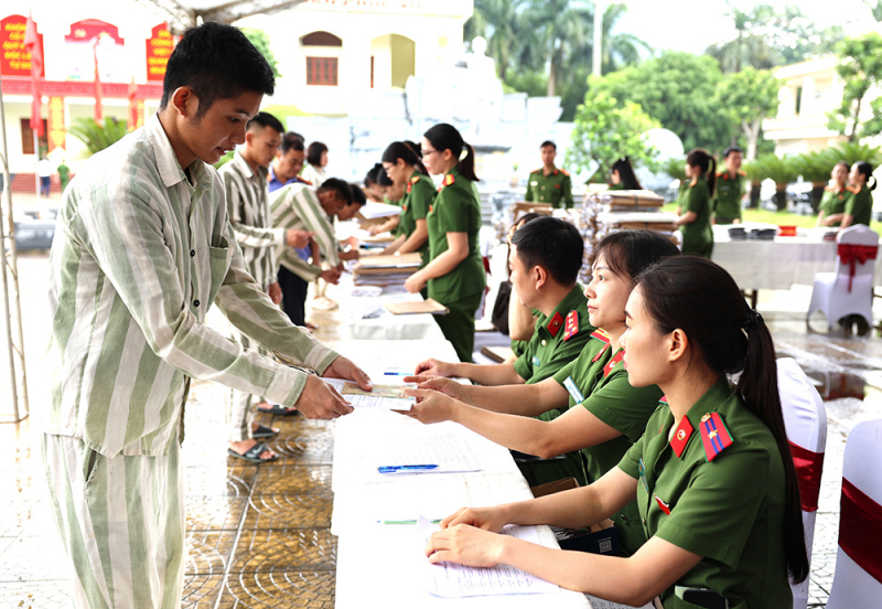 Trại giam Ninh Khánh tổ chức Lễ công bố quyết định đặc xá (đợt 2) năm 2025 -0