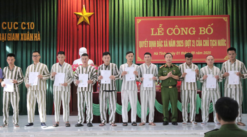 Công bố quyết định đặc xá nhân dịp 80 năm Quốc khánh 2/9 -0