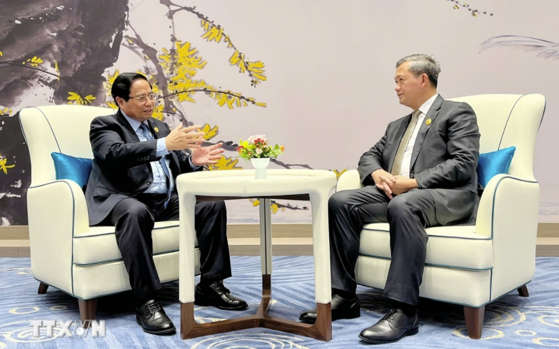 Hội nghị Thượng đỉnh SCO: Thủ tướng Phạm Minh Chính gặp lãnh đạo các nước -0