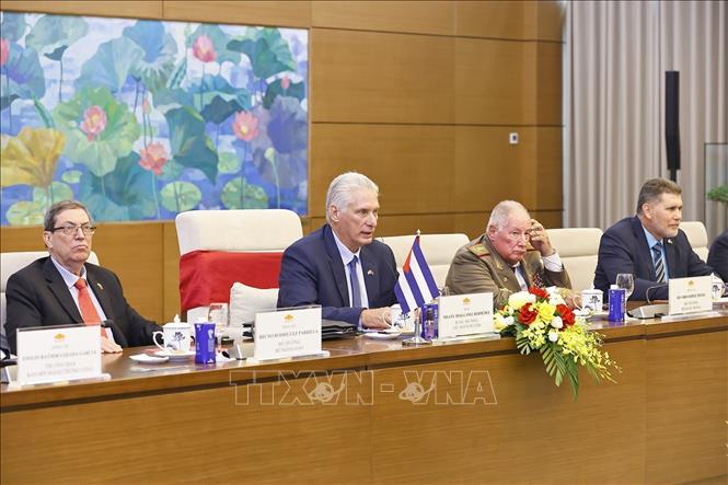 Chủ tịch Quốc hội Trần Thanh Mẫn hội kiến Bí thư thứ Nhất, Chủ tịch nước Cộng hòa Cuba -2