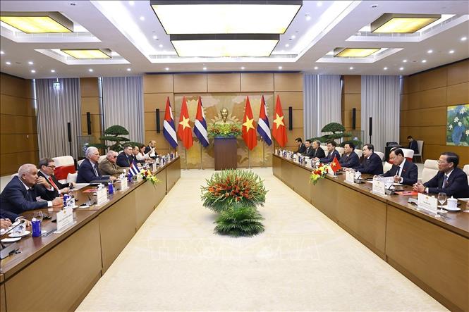 Chủ tịch Quốc hội Trần Thanh Mẫn hội kiến Bí thư thứ Nhất, Chủ tịch nước Cộng hòa Cuba -0