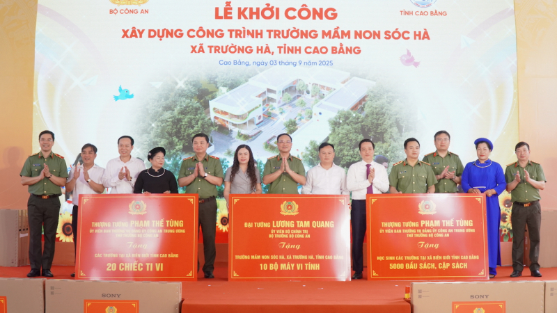 Khởi công xây dựng Trường Mầm non Sóc Hà nơi quê hương cách mạng Cao Bằng