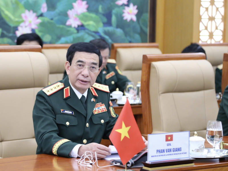 Đại tướng Phan Văn Giang chủ trì Lễ đón Bộ trưởng Bộ các Lực lượng vũ trang cách mạng Cuba -0