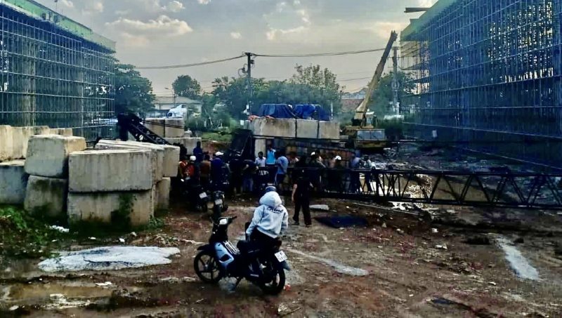 TNLĐ trên công trường Vành đai 3, TP Hồ Chí Minh, 2 người thương vong -0