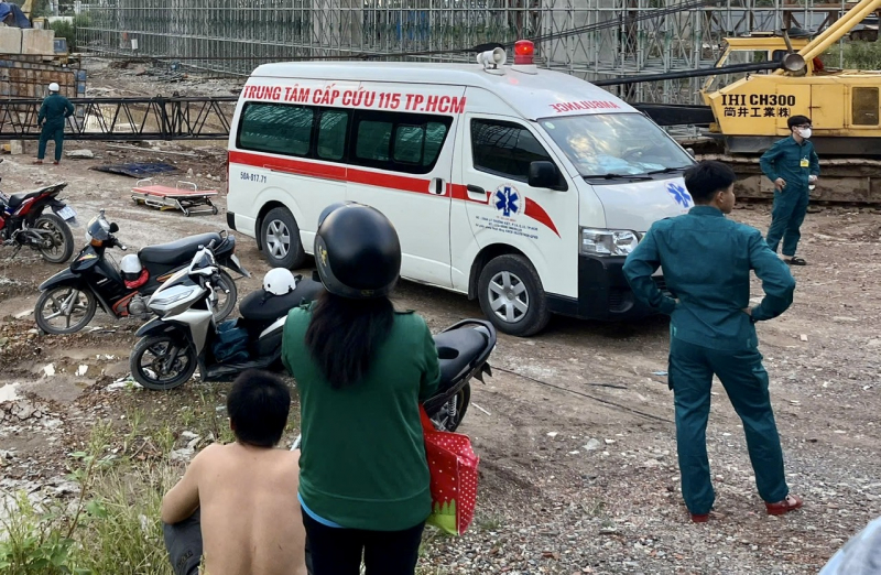 TNLĐ trên công trường Vành đai 3, TP Hồ Chí Minh, 2 người thương vong -1