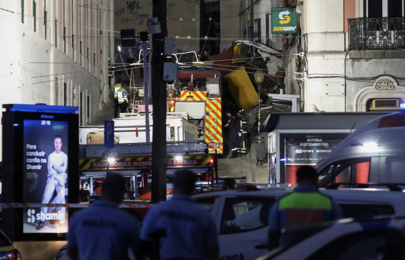 Tàu điện leo núi nổi tiếng Lisbon trật bánh, ít nhất 15 người thiệt mạng -0