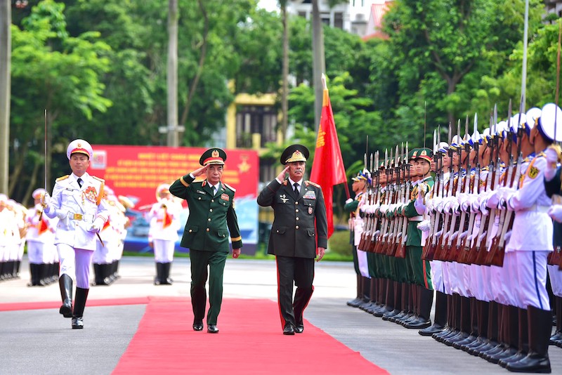 Đại tướng Phan Văn Giang chủ trì lễ đón Bộ trưởng Bộ Quốc phòng Azerbaijan -0