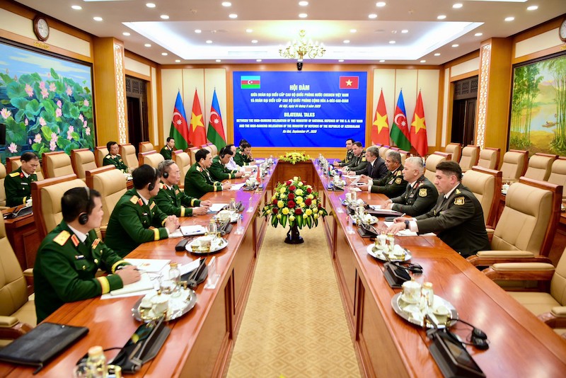 Đại tướng Phan Văn Giang chủ trì lễ đón Bộ trưởng Bộ Quốc phòng Azerbaijan -0