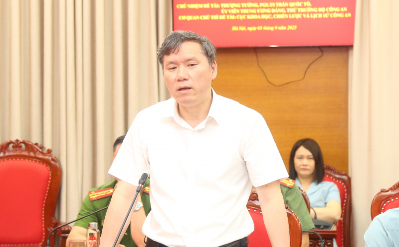 Nghiệm thu đề tài cấp Quốc gia nghiên cứu tư tưởng Hồ Chí Minh trong xây dựng, phát triển CAND -0